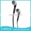 100% original microphone mobile phone slim black 3.5mm earphone for samsung