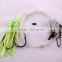 Groper Heavy Duty rigs two or three luminous squids 13/0 recurve circle hooks effective on other deep water fish
