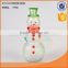 2015 new design Snowman shape glass bottle with lid for Christmas decor