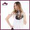 Premium Soft Viscose Flower Print Circle Scarf