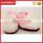 V-123 Cute winter crochet baby fashion shoe/ soft knitted new born baby shoe