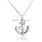 Jewelry 18k Gold Plated Made With Austrian Crystal Rhinestone Anchor Necklace