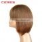 candy color straight flat bang short bob Hair cosplay wigs, brazilian human hair wigs bob style