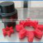 Jaw Shaft Clamp Type Red Rubber Flexible Coupling
