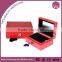 Strong Red mirrored wooden jewelry box made in china