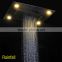 Luxury 600*800mm bathroom accessories remote control LED bath shower rainfall waterfall shower head sets high flow shower mixer