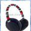 Striped fur earmuffs/fake fur earmuff/ear protector earmuff