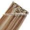 Direct Factory Wholesale 220 Double Drawn Thick Ends Clip In Hair Extension For Women