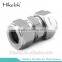super duplex 2507 double ferrule union fitting