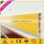 flexible high quality extruded allunimum skirting board Red walnut Wood Grain painting aluminum skirting board