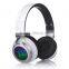 blue tooth headphones with 3.5mm line-in,foldable with leather earpad, wilress music headphone