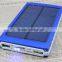 Dual USB shenzhen polymer battery solar charger 2015 powerbank solar cell sun power