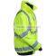 Safety Water Resistant Jacket,Class 3 Lime Hi Vis Workwear