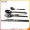 PVD coating stainless steel black flatware set