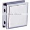 Square samll Glass partition brace 0 degree, glass to wall door hinge glass fitting 6-12mm shower door clamp