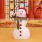 Christmas snowman family of three Christmas decoration venue layout
