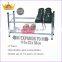 Cheap durable expandable 2 tier metal plating shoe rack