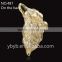 Europe style fashion women jewelry large metal leaf shaped earring Part-487