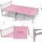 Pink folding metal single beds for sale