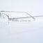 2016 New Stylish Woman Metal Optic Glasses Half Rimless 8915