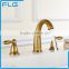 Professional Design 3 PCS Bathroom Faucet Antique Brass