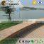 Recyclable no toxic laminated wood plastic composite floor boards