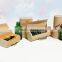 Single bottle essential oil packaging natural wooden cylinder box