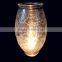 Lampshade Shaped Clear Glass Candlestic Holder