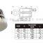 China manufacturer Rigging hardware Galv single rope pulley with zinc alloy