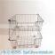 Storage basket stacking wire mesh cage