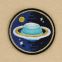 Hot selling disney factory made black tin button badge children embroidery badge with pin