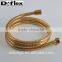 CL002 golded color double lock brass flexible shower Hose