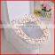 Pastoral Household Soft Polyester Lace Cloth Dust Washable Toilet Seat Cover U-shaped Toilet Mat