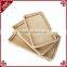 Supermarket equipment wicker plastic bread tray rattan fruit display basket