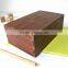 Wood Gift Crate Personalised Black Walnut Keepsake Box Souvenir Interlocking Box with Laser Logo Solid Wood Case