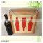 mind design three compartments colored pattern wine box