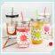 16oz Mason Jar Drinking Glasses With Straw