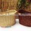 Eco-friendly wicker hand weave bicycle basket