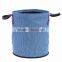 Foldable washing laundry hamper with strong rope handles , laundry basket for bathroom