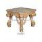 French style antique small side table with marble top