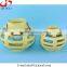 Hot home decoration green ceramic lantern, candleholders
