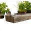 unfinished distressed shabby chic wooden flower pot tray