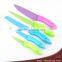 5pcs Colourful Non-stick Stainless Steel Knife Set,kitchen Knife Set With Plastic Cover (HKP-S02)