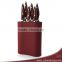 New Arrival Stainless Steel Double Forged Kitchen Knife Set with Wooden Block