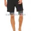 high cut running training shorts knit boxer interior 2-IN-1 short pants men