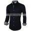Custom wholesale pattern men's long sleeve fashion oxford shirt