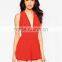 Wholesale Plunge Neck Sexy Short Playsuit Dropshipping Women Clothing