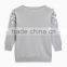 2017 Custom Girls' Knit With Beads Design Sweater Top