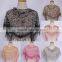 Unique design hot sale fashion triangle lace lady scarf