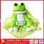 100% Polyester Soft Animal Blanket With Stuffed Baby Toy Set